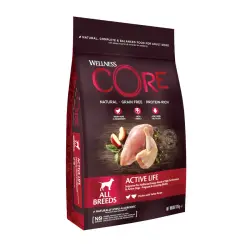 Wellness Core Active Life Pollo con Pavo pienso para perros 10 kg