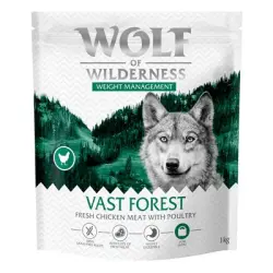 Wolf of Wilderness «Explore The Vast Forests» Weight Management», sin cereales - 1 kg - Receta nueva