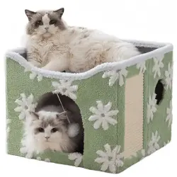 IntiMeg Cama/rincón para gatos de interior - Una pieza