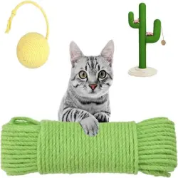 IntiMeg Cuerda de yute para rascarse los gatos - 6 mm × 30 m
