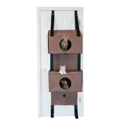 K&H Árbol de Tres niveles de Puertas para gatos