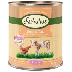 Lukullus Junior con pollo y ternera - 6 x 800 g