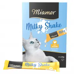 Miamor Milky Shake snack en crema con pollo para gatos - 4 x 20 g