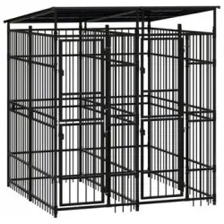 Perrera De Exterior Con Techo De Acero 3,69 M²