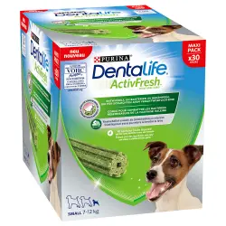 Purina Dentalife Active Fresh snacks dentales para perros pequeños - 30 barritas
