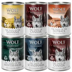 Wolf of Wilderness The Taste Of 6 x 400 g - Pack mixto The Taste Of