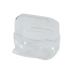Zolux Comedero con Posadero Transparente para pájaros