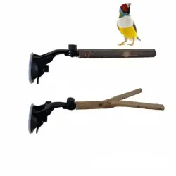 ZooVenture Casita para pájaros - Natural, antideslizante, fácil de limpiar - Marrón - 20 cm