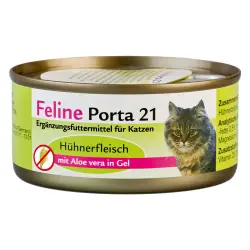 Feline Porta 21 comida para gatos 6 x 156 g - Pollo con aloe