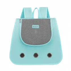 FurryFusion Mochila plegable para gatos - azul claro