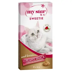 My Star is a Sweetie Creamy Snack Superfood con pavo y arándanos para gatos - 24 x 15 g