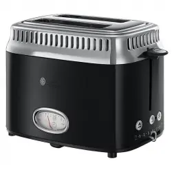 Russell Hobbs Classic Noir 2 Ranuras Tostadora Retro
