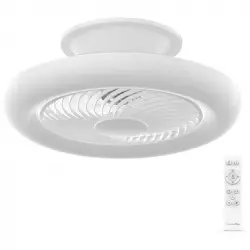 Universal Blue KAI 5019 Ventilador de Techo Aspas Ocultas con Luz LED y Mando WiFi 59W Blanco