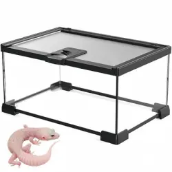 ZooVenture Miniterrario de cristal para reptiles - L