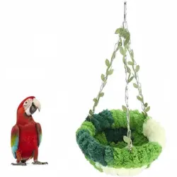 ZooVenture Nido de pájaro de vellón de coral - PEQUEÑO