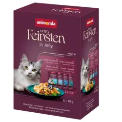 animonda Vom Feinsten Adult Raffinesse en gelatina 24 x 85 g - Mix variedades del mar (4 variedades)