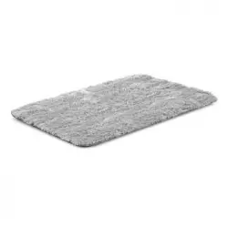 Cama Para Perro Antideslizante Pelo Corto 120x80 Cm Color Gris Claro