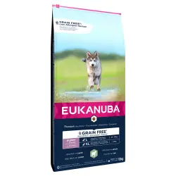 Eukanuba Grain Free Puppy razas grandes con cordero  - 12 kg