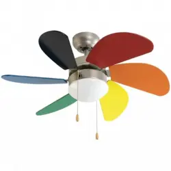 Fm Calefacción VT-90 Junior Ventilador de Techo con Luz 50W Multicolor