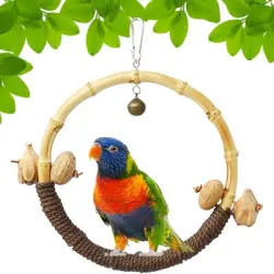 FurryFusion Columpio de aro de juguete para pájaros - Artículo 1