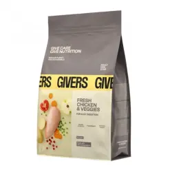 Givers Pienso Natural Para Perros de Razas Medianas y Grandes con Pollo, 3 Kg