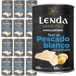 Lenda Paté para Perros Pescado Blanco con Patatas - 12 x 400 g
