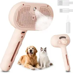 MCBOSON Cepillo de vapor 4 en 1 rosa - 1 artículo