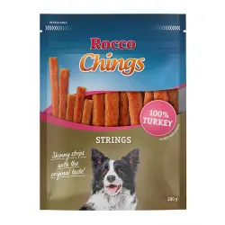 Rocco Chings Strings snacks para perros - Pavo 200 g