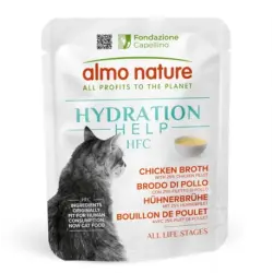 0.05 KG 50 g Almo Nature HFC Hydration Help Caldo de Pollo sobre para gatos