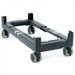 Donkey Pc Soporte para CPU Bajo Mesa con Ruedas Máx.65Kg Acero Negro