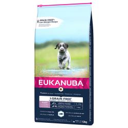 Eukanuba Grain Free Puppy razas grandes con salmón - 12 kg