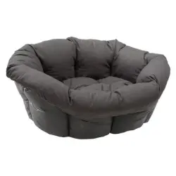 Funda Sofà antracita para cesta Ferplast Siesta Deluxe (sin cesta) - Tamaño 12: 114 x 83 x 37 cm (L x An x Al)