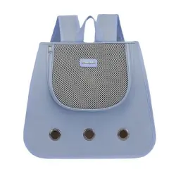 FurryFusion Mochila plegable para gatos - Azul oscuro