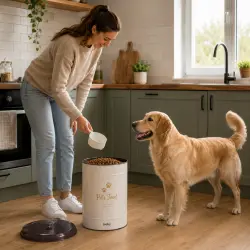 Leeby Contenedor de Hierro para Comidas de perros - 6.5 l