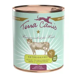 Terra Canis sin cereales 6 x 800 g - Ternera