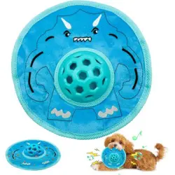 UAMLY Frisbee para perros con alimentador lento - azul