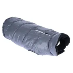 zooplus Basics Abrigo con cremallera reflectante para perros - aprox. 40 cm de longitud dorsal