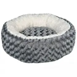 Cama Para Perros Kaline Color Gris Y Crema 50 Cm Trixie