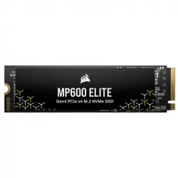 Corsair MP600 ELITE 2TB SSD PCIe Gen4 x4 NVMe M.2 NAND TLC 3D sin Disipador