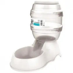 Dispensador De Ganchillo Cilíndrico M-pets - 3500 Ml - Blanco - Para Perro