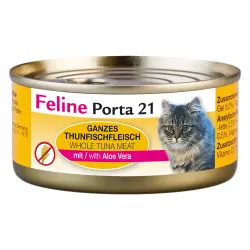 Feline Porta 21 comida para gatos 6 x 156 g - Atún con aloe