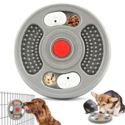 FurryFusion Comedero para perros de alimentación lenta - Gris