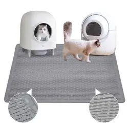 IntiMeg Alfombrilla de goma para arenero de gatos - Una pieza