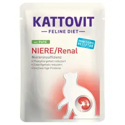 Kattovit Renal (insuficiencia renal) en sobres - Pack % - 24 x 85 g - Pavo