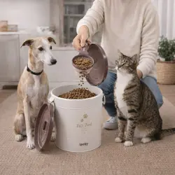 Leeby Cuchara Medidora Plegable Marrón para perros y gatos - 237 ml