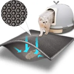 MCBOSON Alfombrilla impermeable y no tóxica de EVA para arena de gatos - 1 artículo