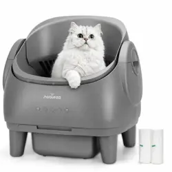Nobleza Arenero Gatos Autolimpiable Abierto SL05 - Gris