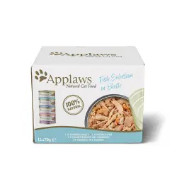 Pack mixto Applaws Adult latas 12 x 70 g - Selección de pescado