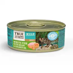 True Origins Wild Summer Pescado Blanco con Gambas en Paté lata para gatos