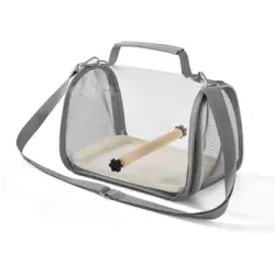 UAMLY Jaula de viaje para pájaros - gris